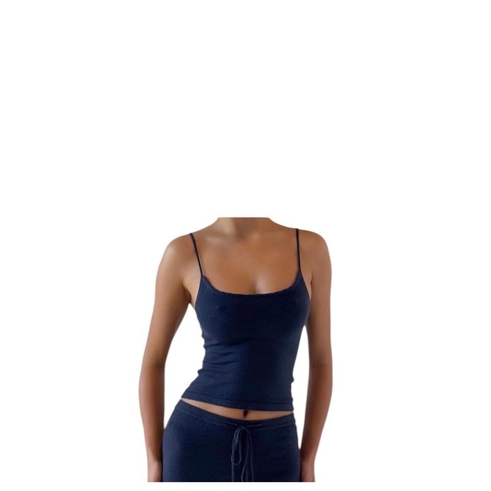 L- TIGER MIST women's Leora Knit scoop neck Cami tank top w/ spaghetti straps